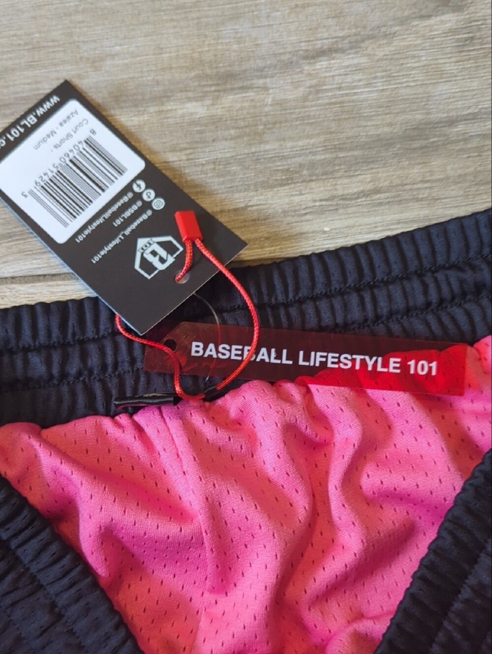 Baseball Lifestyle Pink Athletic Shorts - Picture 3 of 5